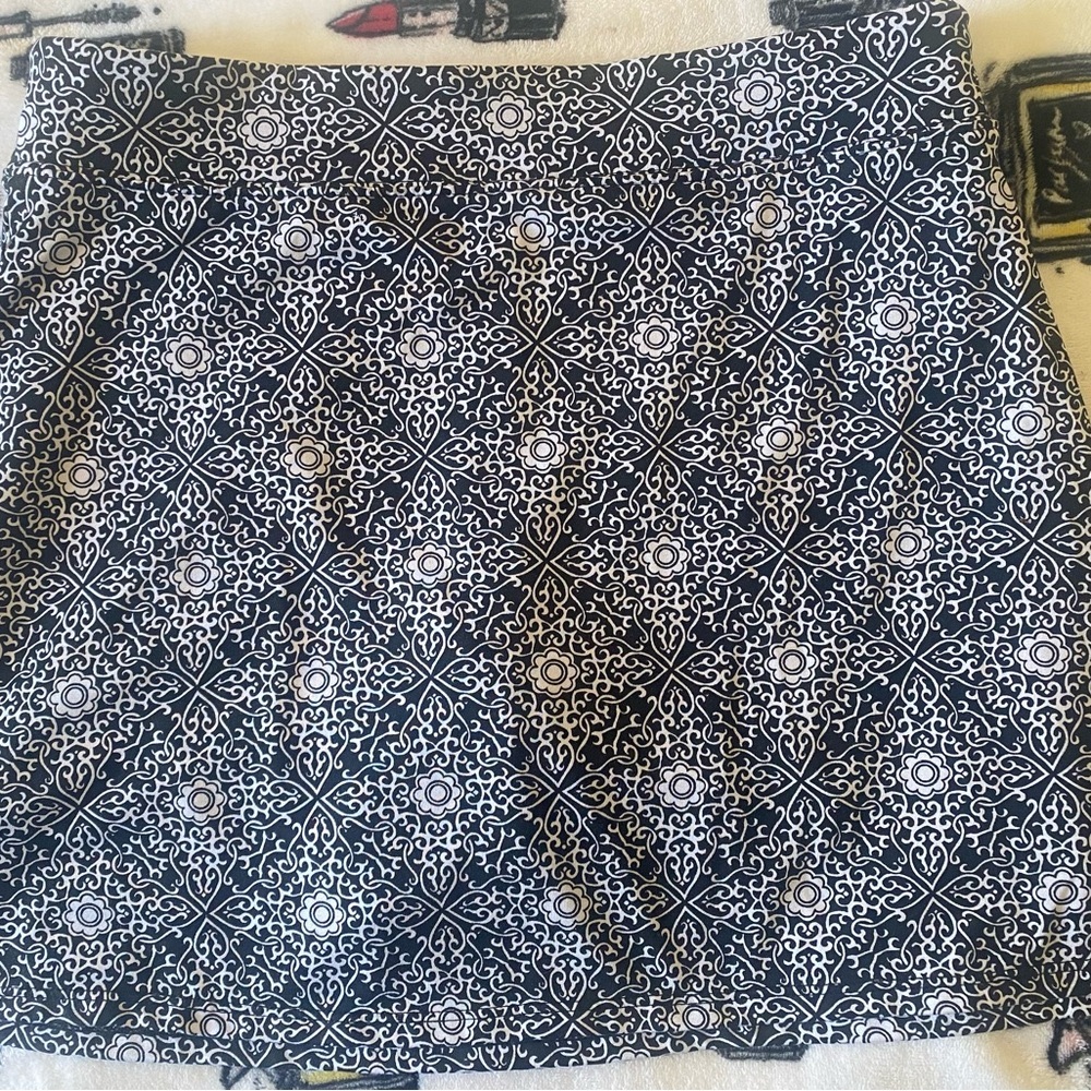 Tranquility by Colorado Clothing Black and White A-line Mini Skirt